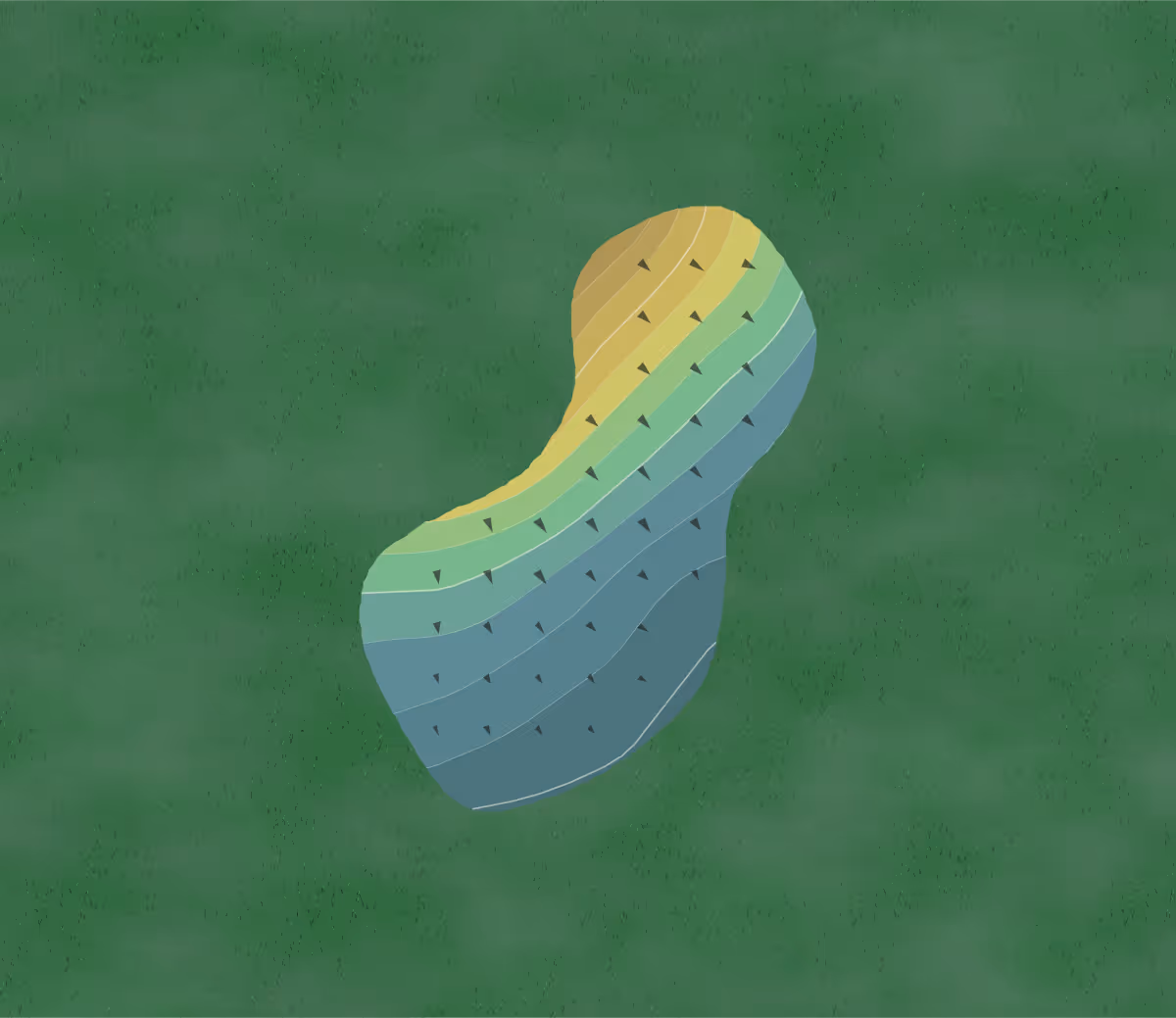 Green contour map of Abacoa in Jupiter, Florida — 147 elevation contours at a 3-inch interval with fall-line arrows, traced from 1-meter lidar