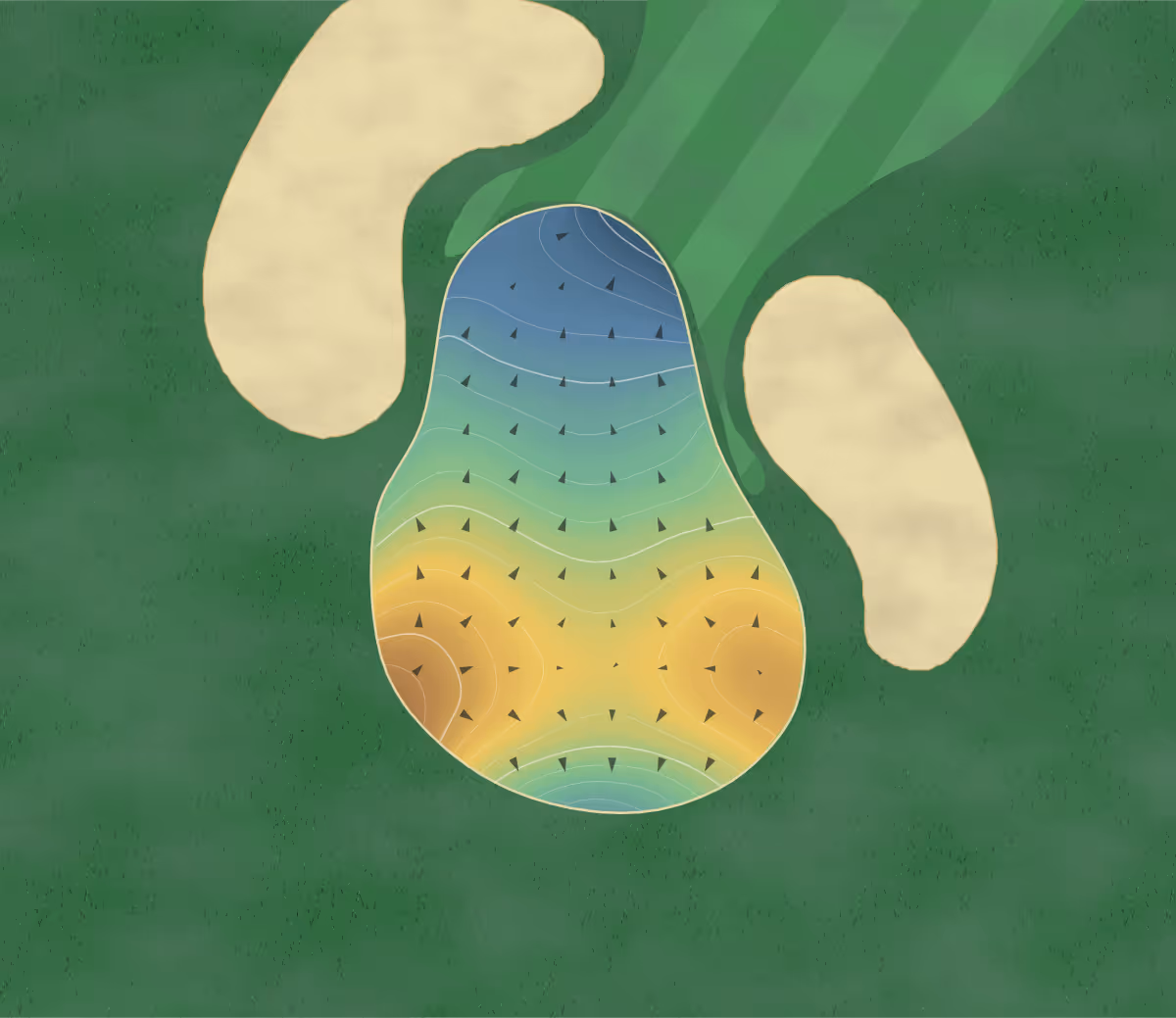 Green contour map of Ahwatukee Lakes in Phoenix, Arizona: 201 elevation contours at a 3-inch interval with fall-line arrows, traced from 1-meter lidar