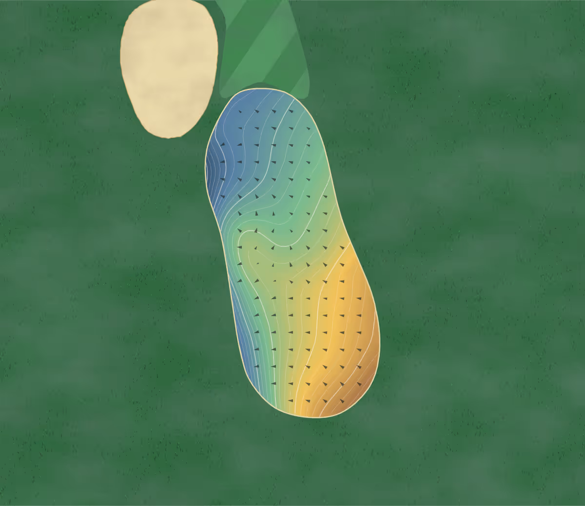 Green contour map of Antrim Dells in Kewadin, Michigan: 268 elevation contours at a 3-inch interval with fall-line arrows, traced from 1-meter lidar