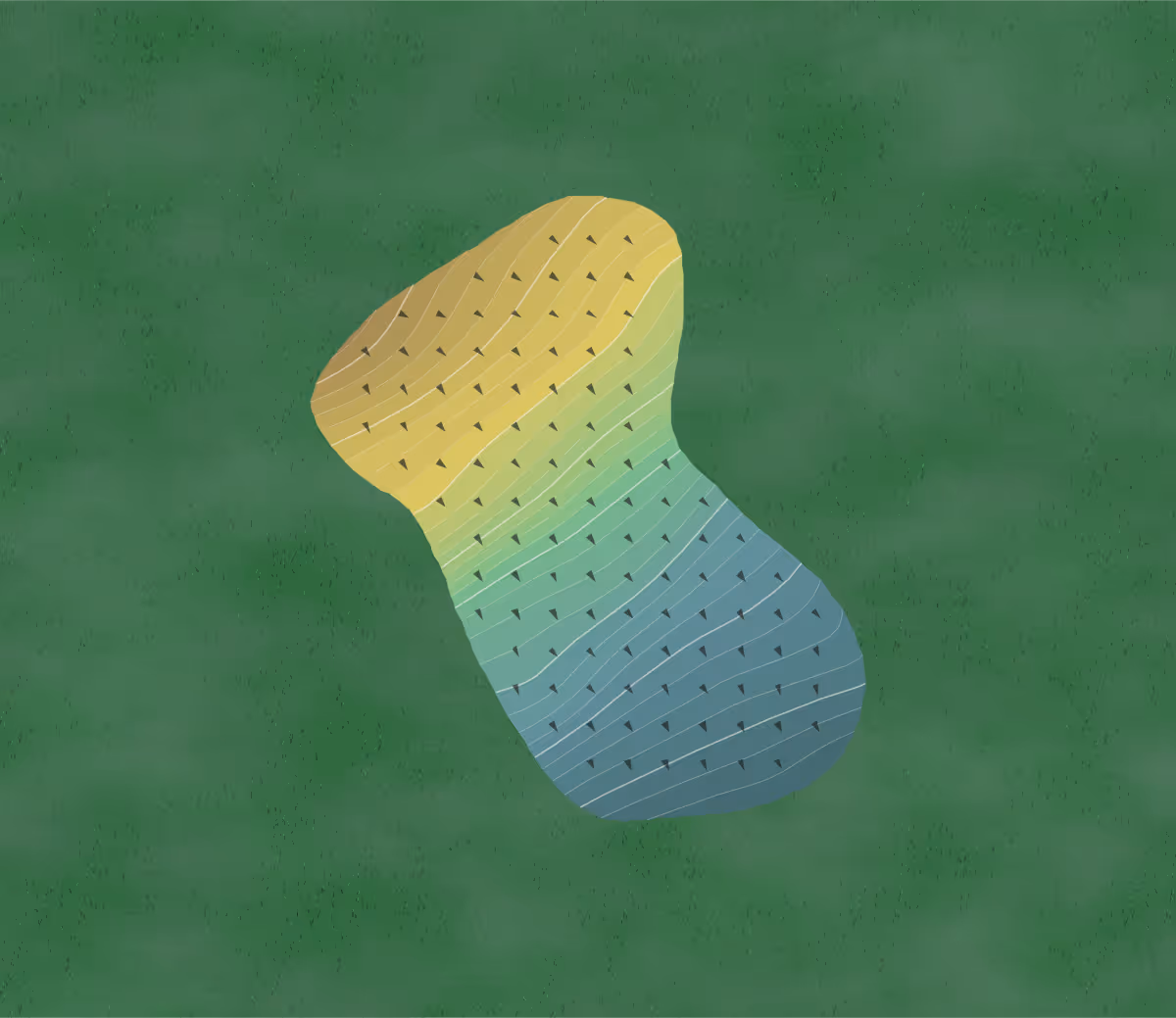 Green contour map of Apostle Highlands in Bayfield, Wisconsin — 254 elevation contours at a 3-inch interval with fall-line arrows, traced from 1-meter lidar