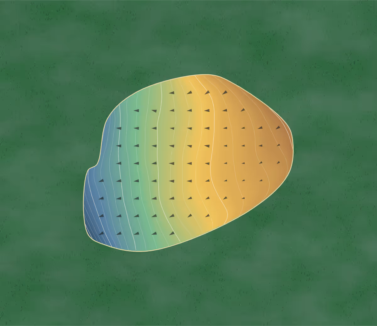 Green contour map of Apple Mountain in Clarkesville, Georgia: 235 elevation contours at a 3-inch interval with fall-line arrows, traced from 1-meter lidar