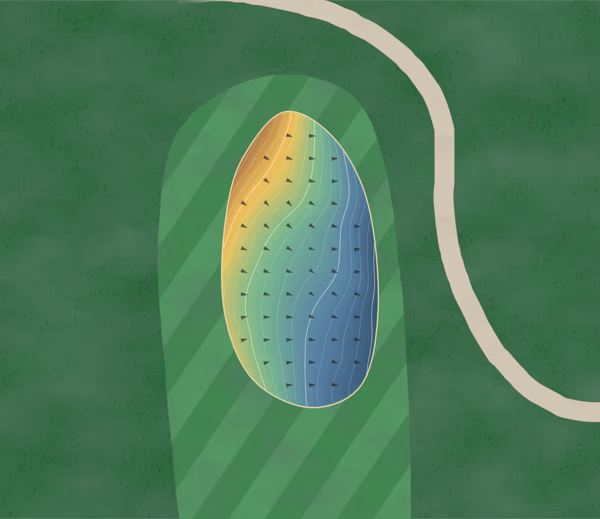 Green contour map of Apple Valley in West Branch, Michigan: 162 elevation contours at a 3-inch interval with fall-line arrows, traced from 1-meter lidar
