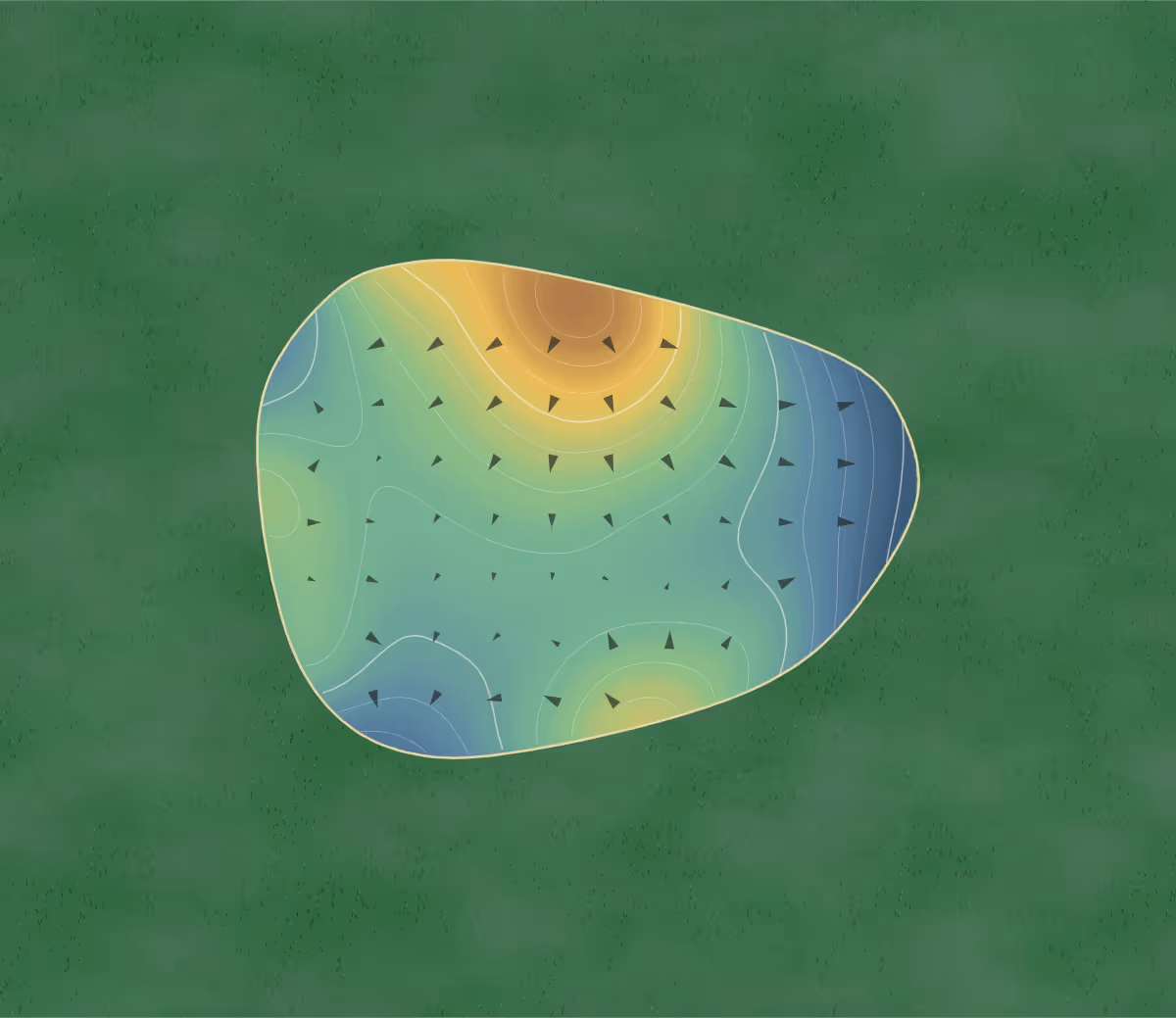 Green contour map of Ashland in Ashland, Kansas: 97 elevation contours at a 3-inch interval with fall-line arrows, traced from 1-meter lidar