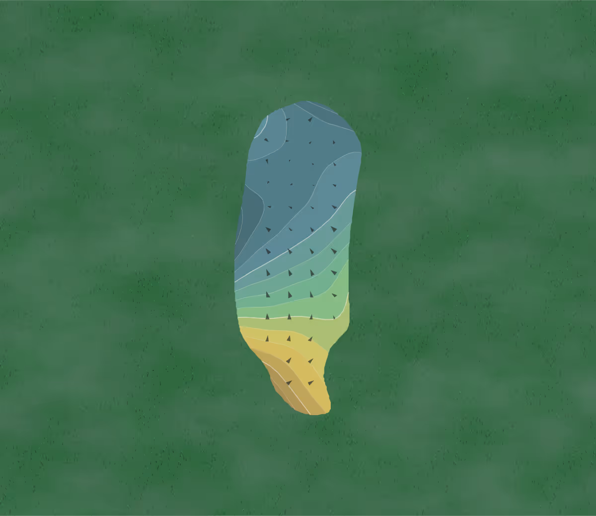 Green contour map of Aston Oaks in North Bend, Ohio — 22 elevation contours at a 3-inch interval with fall-line arrows, traced from 1-meter lidar