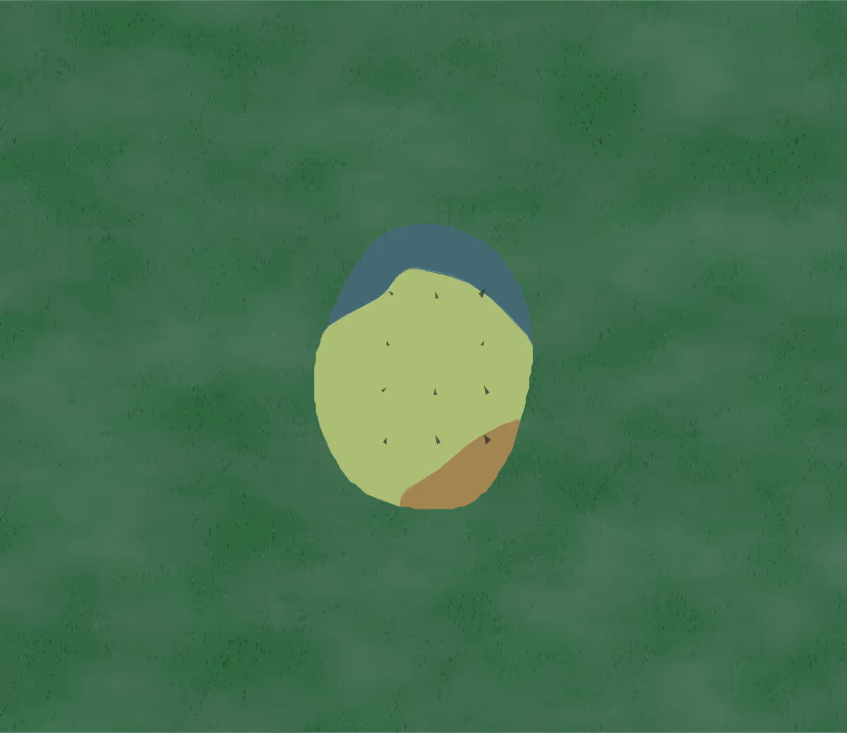 Green contour map of Baehmann's Par 3 in Wisconsin, United States — 2 elevation contours at a 3-inch interval with fall-line arrows, traced from 1-meter lidar