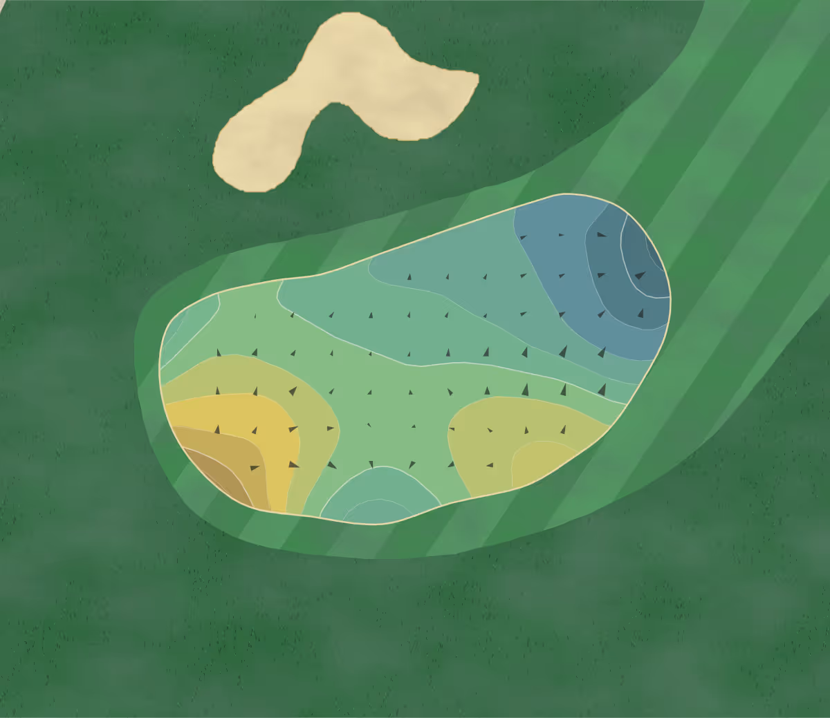 Green contour map of Raven Nest in Huntsville, Texas — 144 elevation contours at a 3-inch interval with fall-line arrows, traced from 1-meter lidar