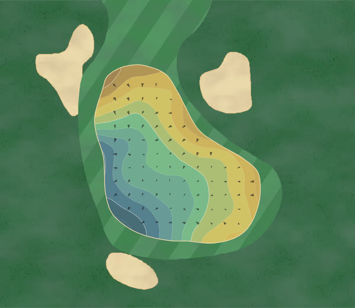 Green contour map of Beekman in Hopewell Junction, New York — 172 elevation contours at a 3-inch interval with fall-line arrows, traced from 1-meter lidar