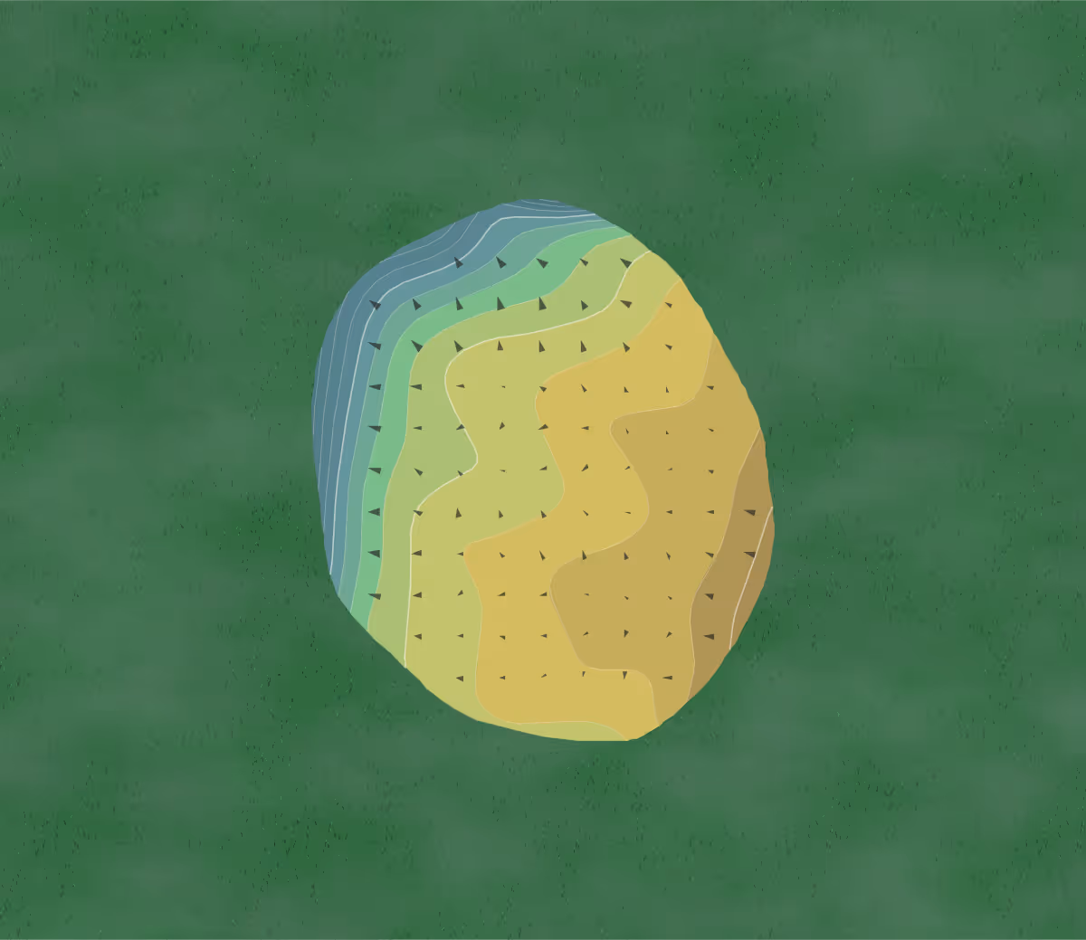 Green contour map of Beloit Club in Beloit, Wisconsin — 177 elevation contours at a 3-inch interval with fall-line arrows, traced from 1-meter lidar