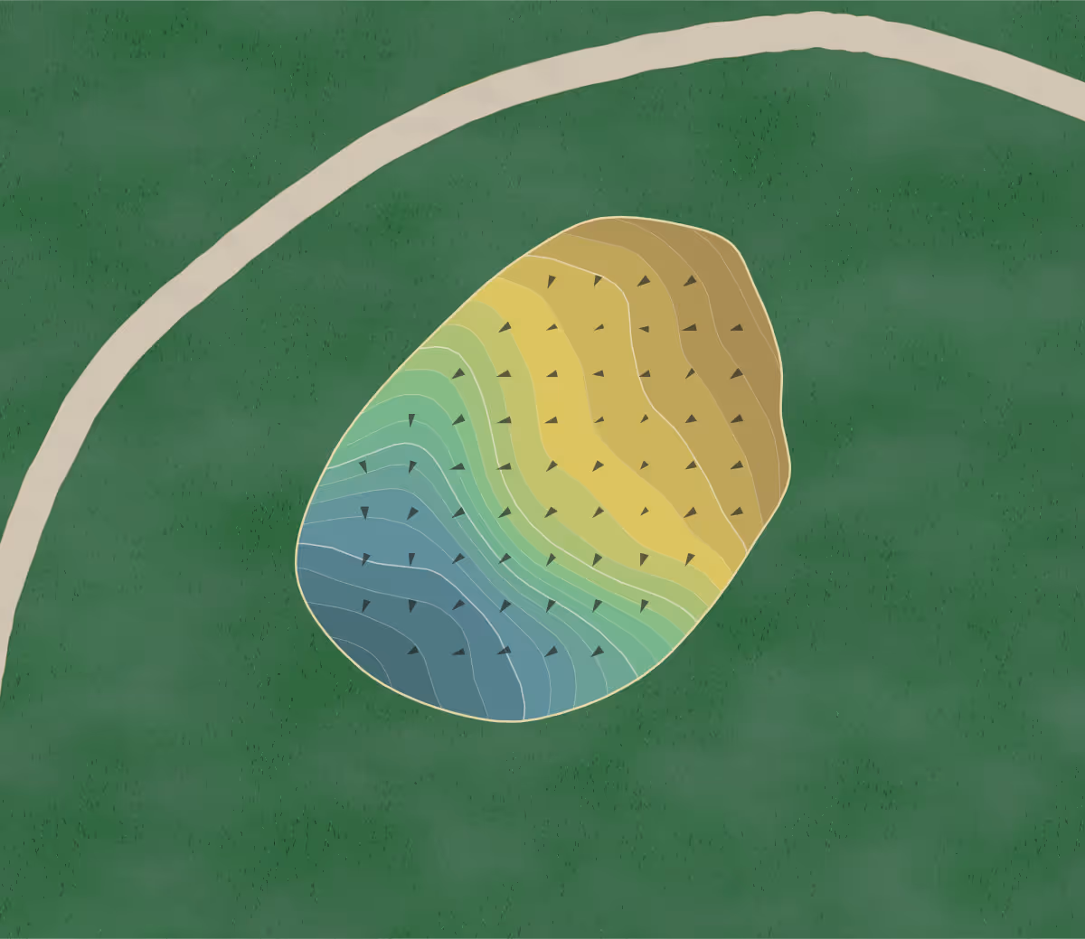 Green contour map of Bemus Point in Bemus Point, New York — 84 elevation contours at a 3-inch interval with fall-line arrows, traced from 1-meter lidar