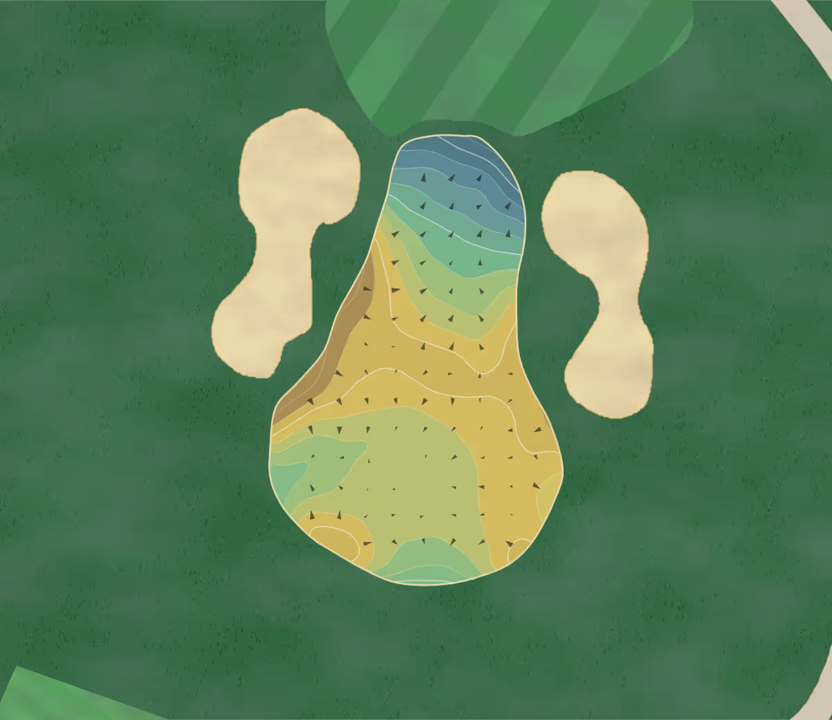 Green contour map of Black Hall in Old Lyme, Connecticut — 251 elevation contours at a 3-inch interval with fall-line arrows, traced from 1-meter lidar