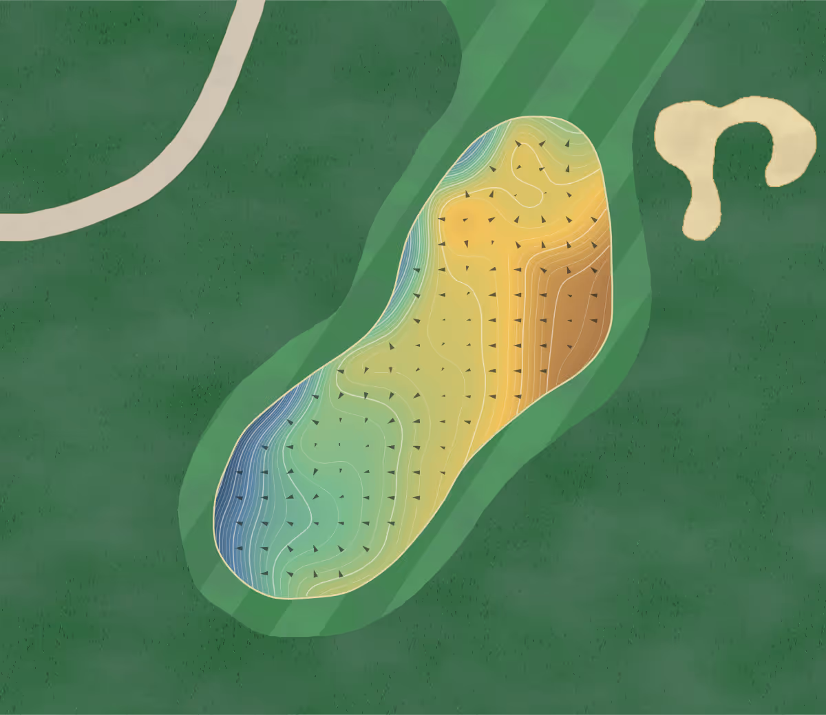 Green contour map of Black Mesa in La Mesilla, New Mexico — 479 elevation contours at a 3-inch interval with fall-line arrows, traced from 1-meter lidar