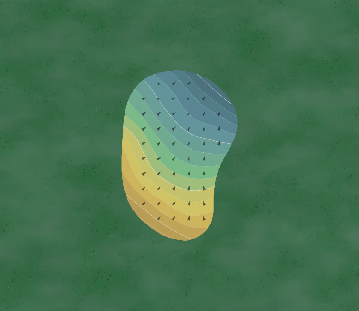 Green contour map of Bloomingdale in Bloomingdale, Illinois — 143 elevation contours at a 3-inch interval with fall-line arrows, traced from 1-meter lidar
