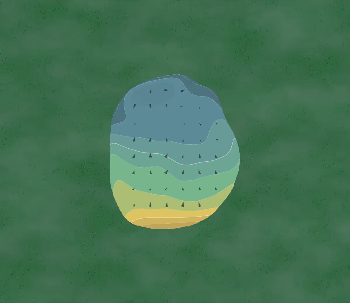 Green contour map of Bonnie Briar in Larchmont, New York — 10 elevation contours at a 3-inch interval with fall-line arrows, traced from 1-meter lidar