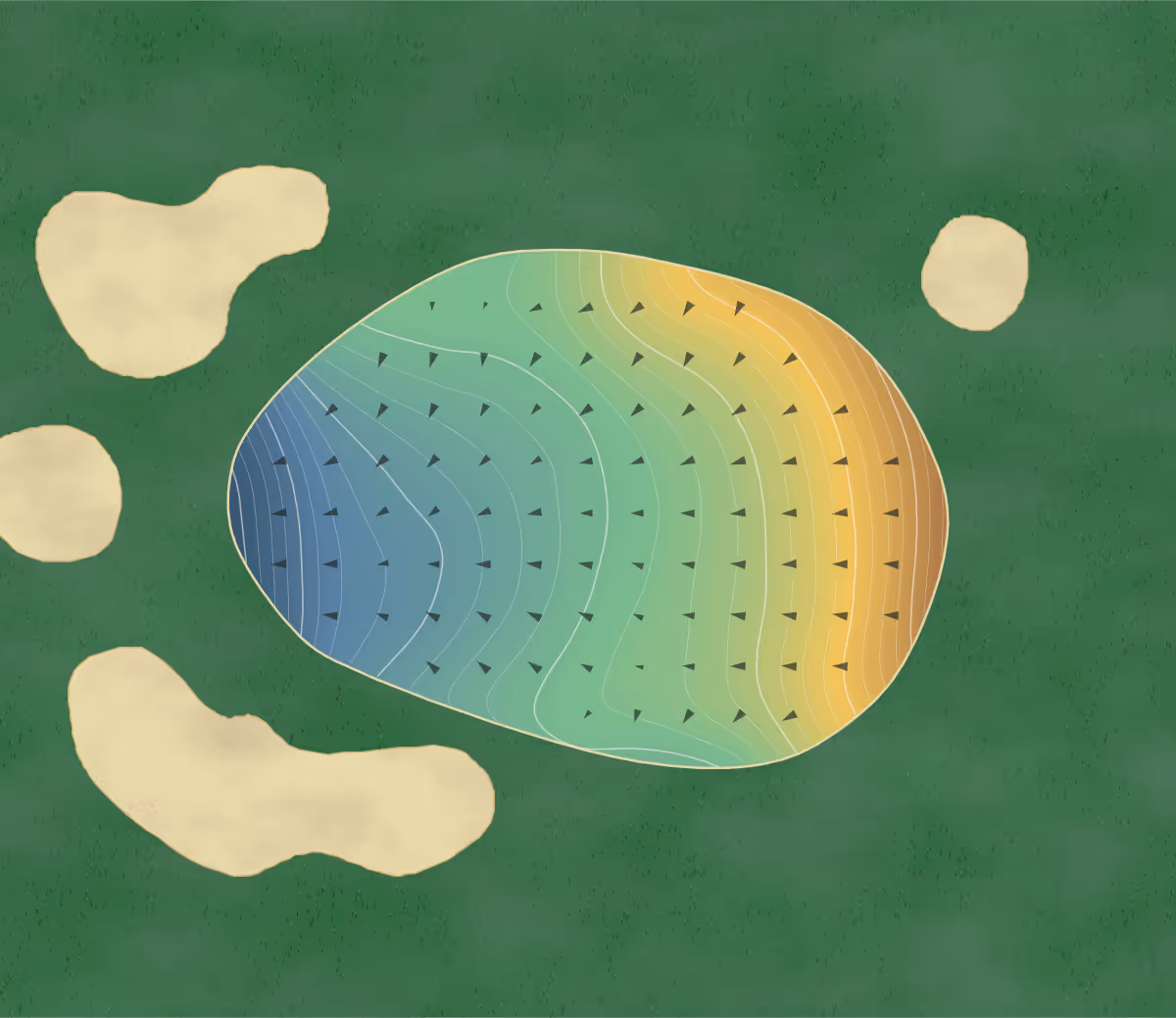 Green contour map of Boonsboro in Bedford, Virginia: 303 elevation contours at a 3-inch interval with fall-line arrows, traced from 1-meter lidar