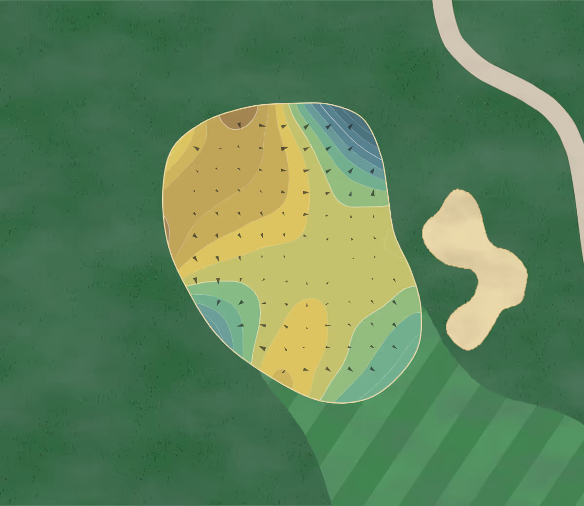 Green contour map of Boulder in Boulder, Colorado — 248 elevation contours at a 3-inch interval with fall-line arrows, traced from 1-meter lidar
