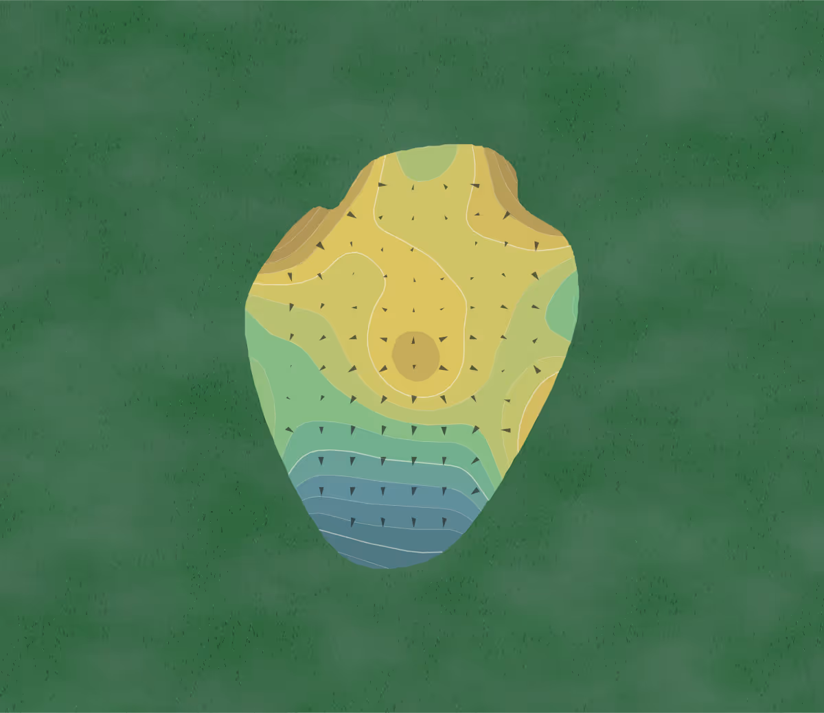 Green contour map of Bowling Green Golf Club in Milton, New Jersey — 226 elevation contours at a 3-inch interval with fall-line arrows, traced from 1-meter lidar