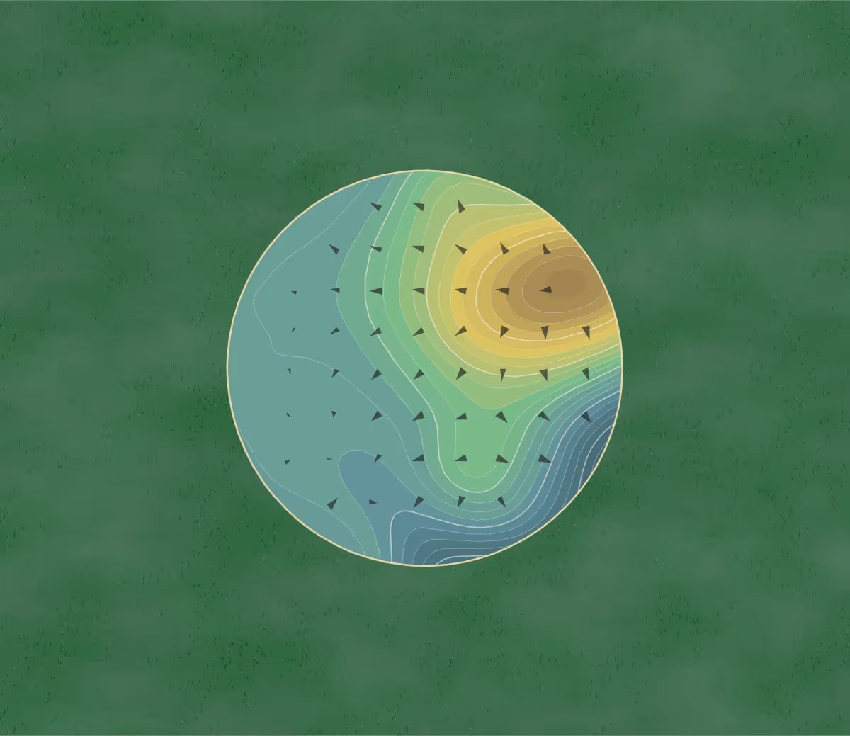 Green contour map of Braeburn Cc in Houston, Texas — 199 elevation contours at a 3-inch interval with fall-line arrows, traced from 1-meter lidar