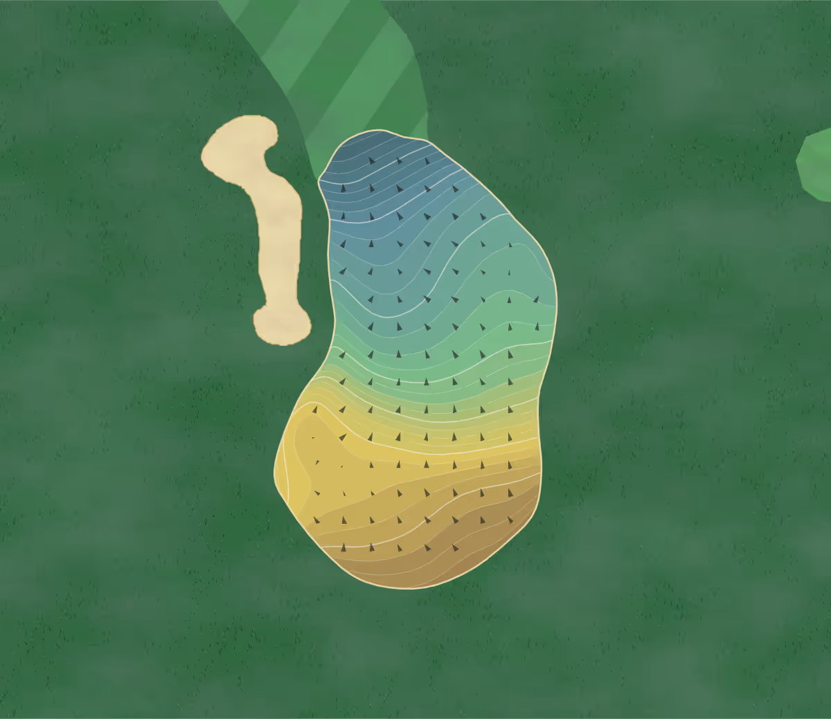 Green contour map of Breckenridge in Breckenridge, Colorado — 271 elevation contours at a 3-inch interval with fall-line arrows, traced from 1-meter lidar