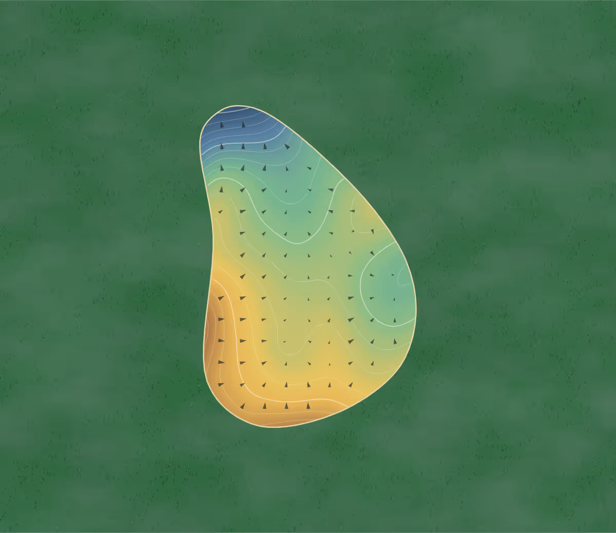 Green contour map of Briar Ridge in Montrose, Michigan: 141 elevation contours at a 3-inch interval with fall-line arrows, traced from 1-meter lidar
