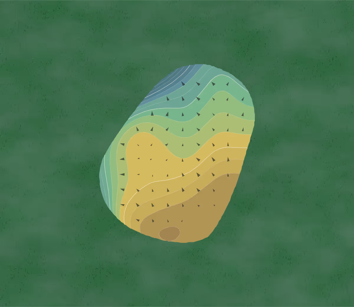 Green contour map of Briarwood Country Club in Sun City West, Arizona — 85 elevation contours at a 3-inch interval with fall-line arrows, traced from 1-meter lidar