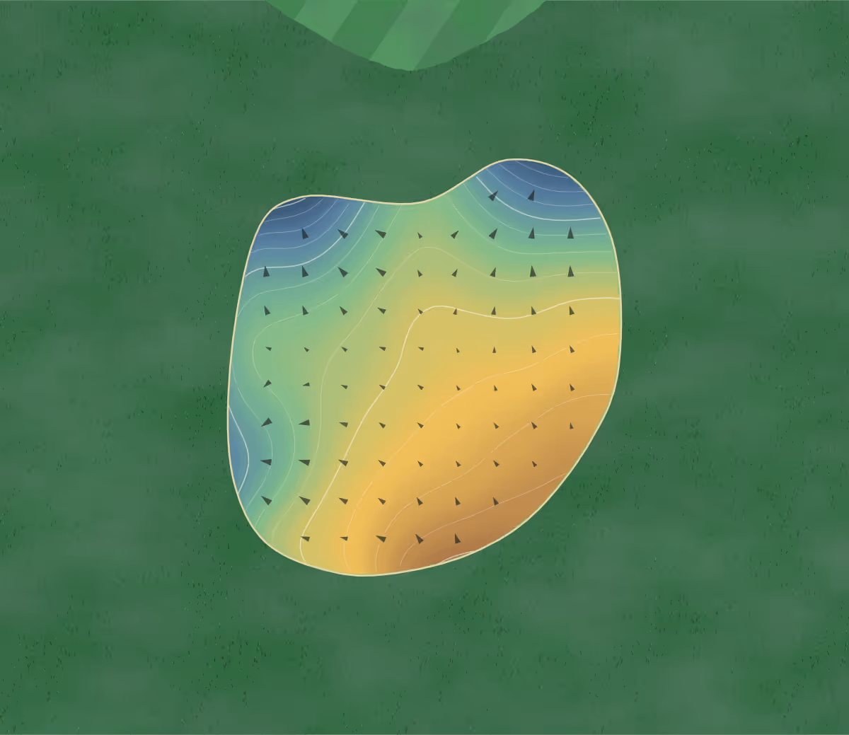 Green contour map of Brickyard in Macon, Georgia: 192 elevation contours at a 3-inch interval with fall-line arrows, traced from 1-meter lidar