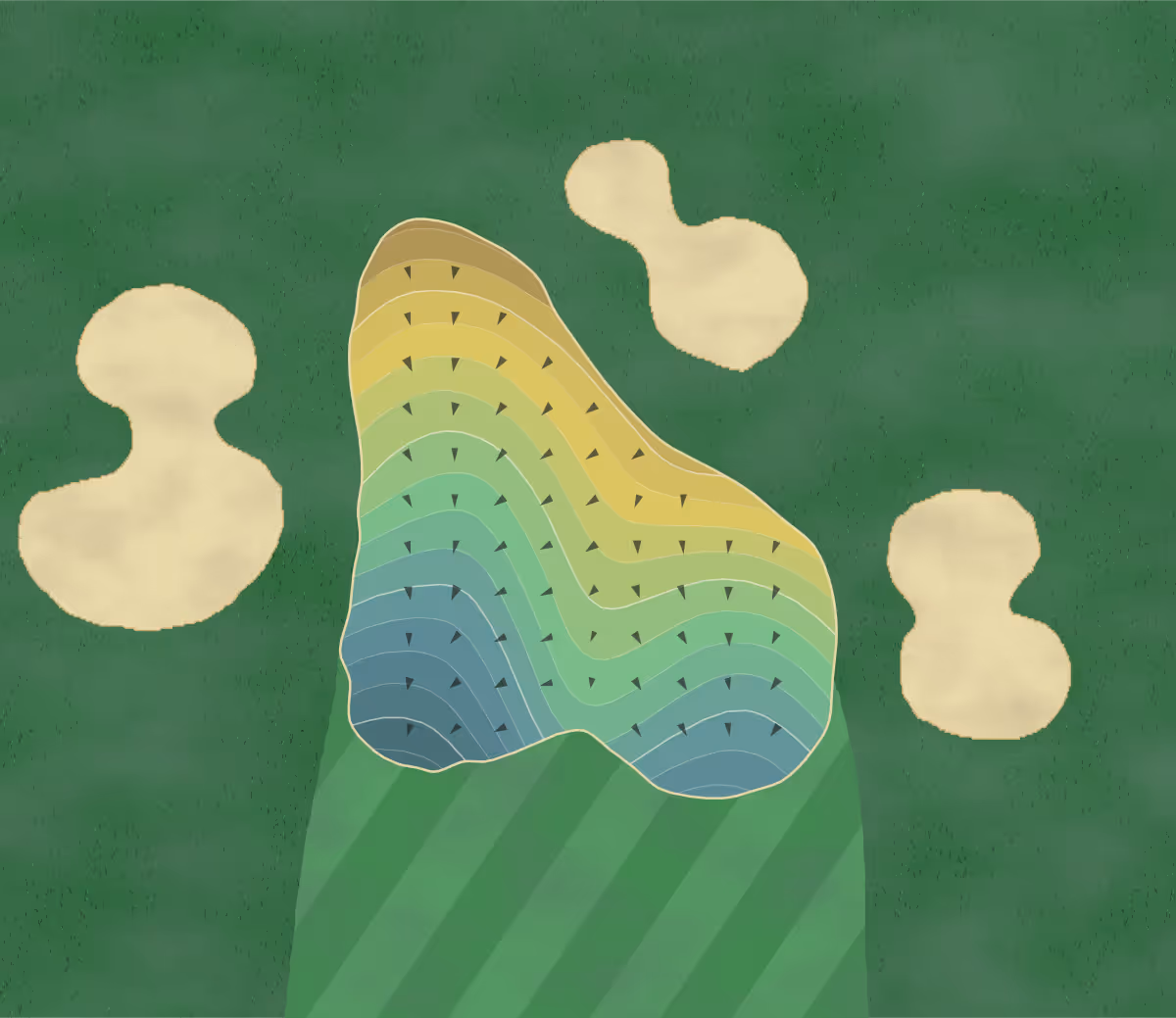 Green contour map of Bristol Harbour Golf Club in Canandaigua, New York — 197 elevation contours at a 3-inch interval with fall-line arrows, traced from 1-meter lidar