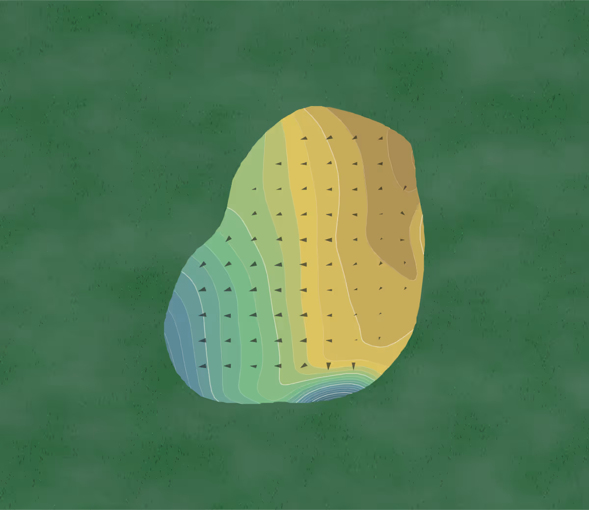 Green contour map of Brook Hollow in Dallas, Texas — 191 elevation contours at a 3-inch interval with fall-line arrows, traced from 1-meter lidar