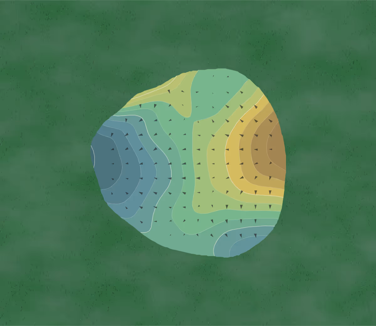 Green contour map of Buffalo Grove in Buffalo Grove, Illinois — 183 elevation contours at a 3-inch interval with fall-line arrows, traced from 1-meter lidar