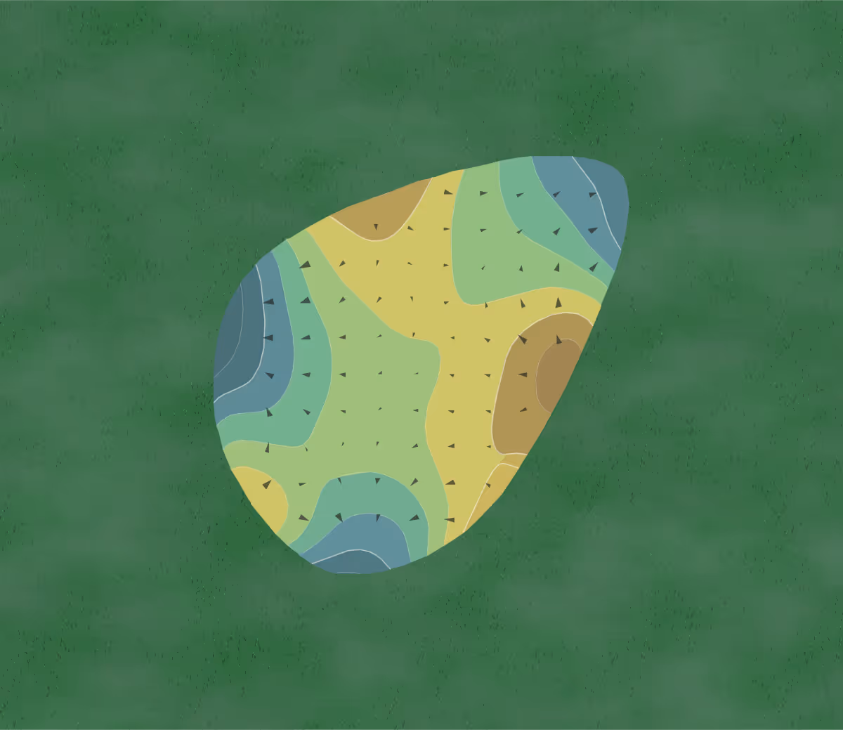Green contour map of Cabarrus in Concord, North Carolina — 147 elevation contours at a 3-inch interval with fall-line arrows, traced from 1-meter lidar