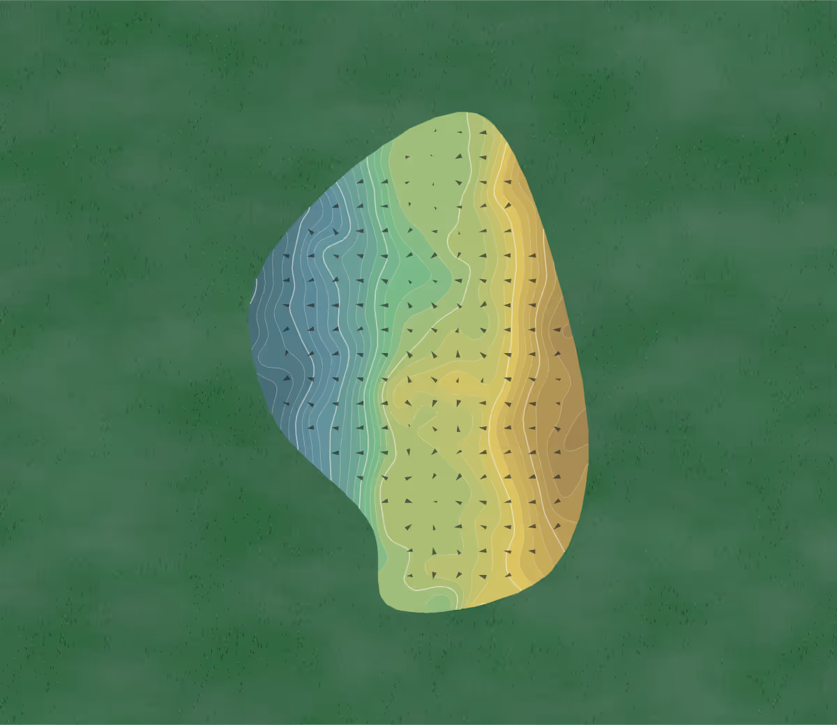 Green contour map of Candyroot in Jefferson, South Carolina — 434 elevation contours at a 3-inch interval with fall-line arrows, traced from 1-meter lidar