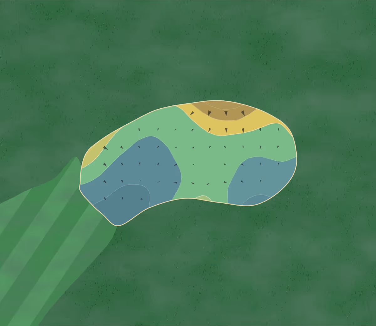 Green contour map of Celina Lynx in Celina, Ohio — 20 elevation contours at a 3-inch interval with fall-line arrows, traced from 1-meter lidar