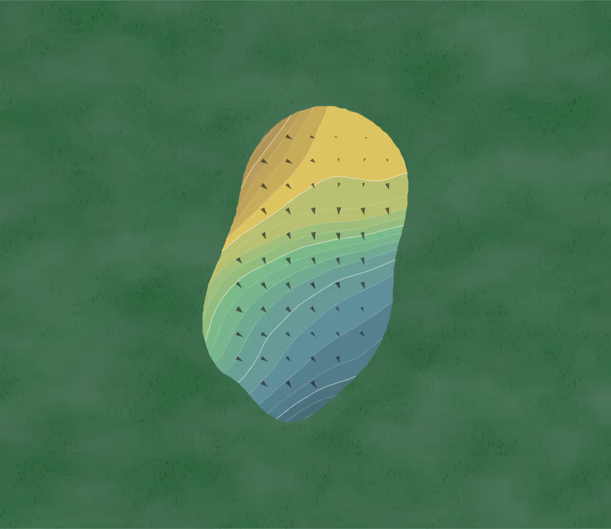 Green contour map of Chaparral Pines in Payson, Arizona — 20 elevation contours at a 3-inch interval with fall-line arrows, traced from 1-meter lidar