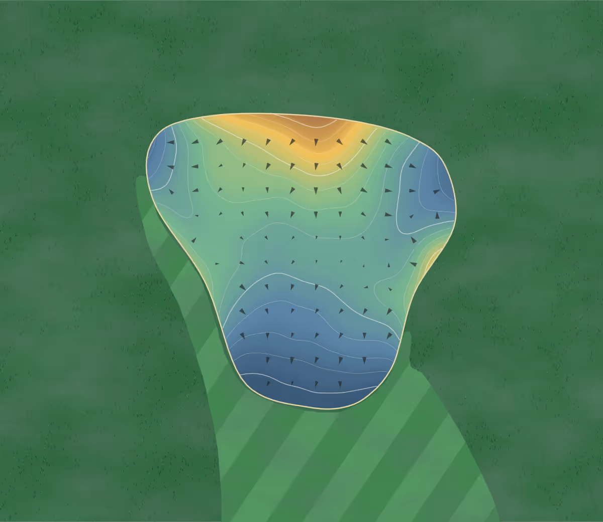 Green contour map of Chappell in Imperial, Nebraska: 103 elevation contours at a 3-inch interval with fall-line arrows, traced from 1-meter lidar