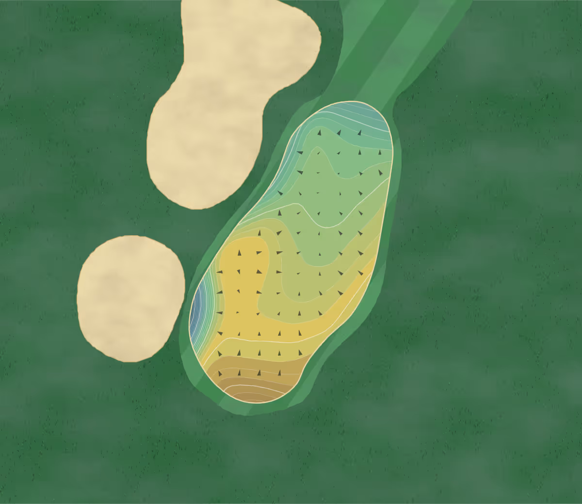 Green contour map of Chief in Bellaire, Michigan — 357 elevation contours at a 3-inch interval with fall-line arrows, traced from 1-meter lidar