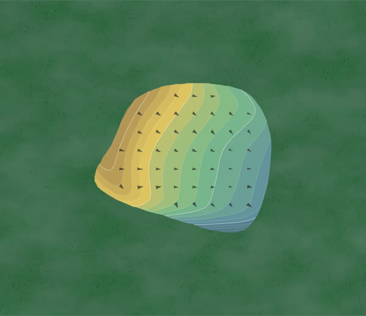 Green contour map of Chikaming in Lakeside, Michigan — 58 elevation contours at a 3-inch interval with fall-line arrows, traced from 1-meter lidar