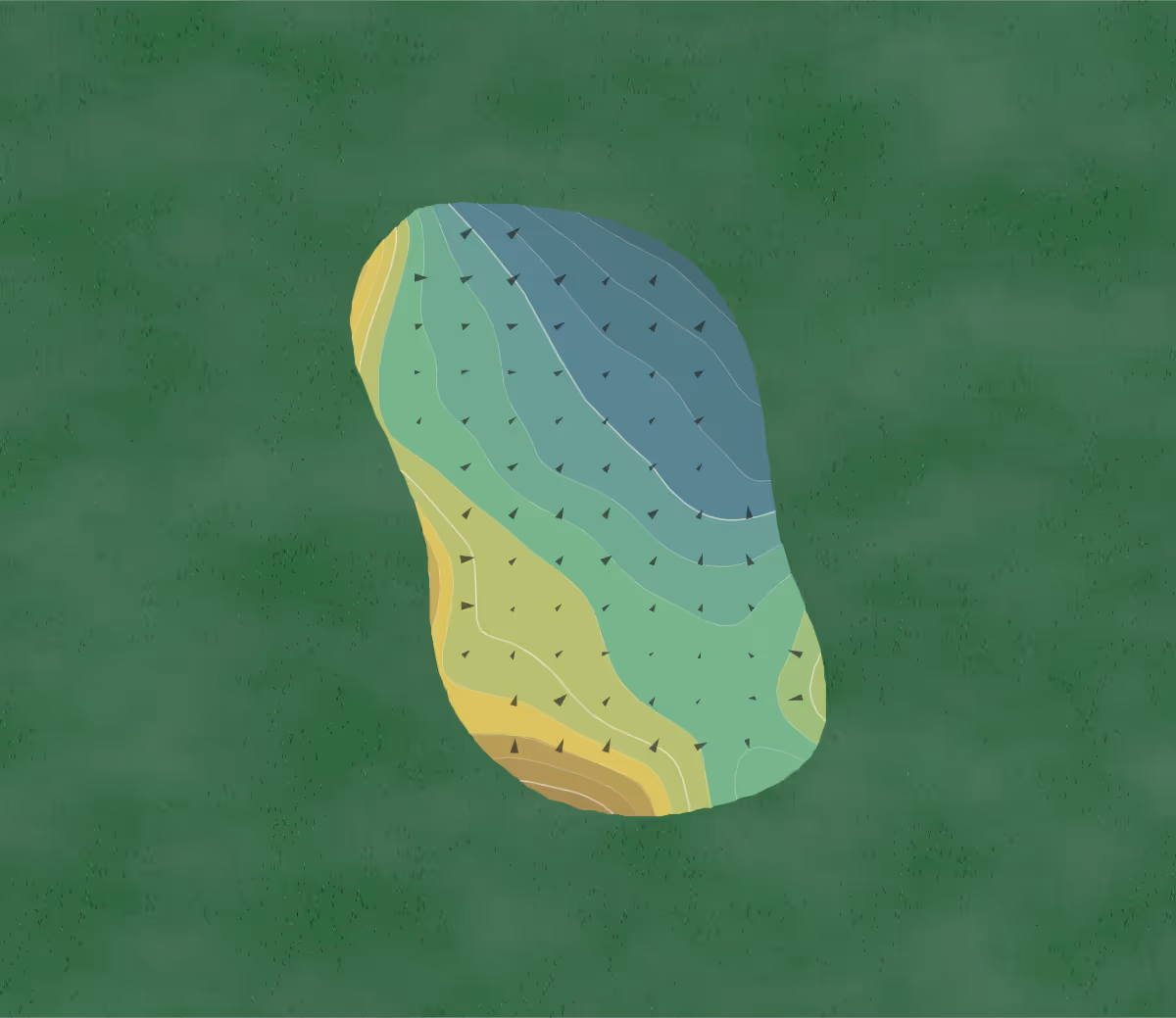 Green contour map of Childress Country Club in Childress, Texas — 187 elevation contours at a 3-inch interval with fall-line arrows, traced from 1-meter lidar