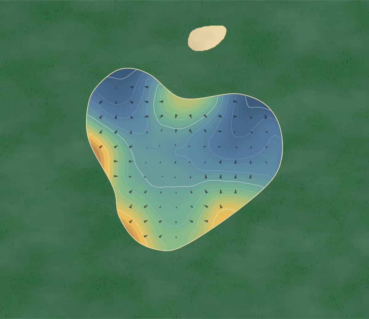 Green contour map of Chisel Creek in Landenberg, Pennsylvania: 228 elevation contours at a 3-inch interval with fall-line arrows, traced from 1-meter lidar