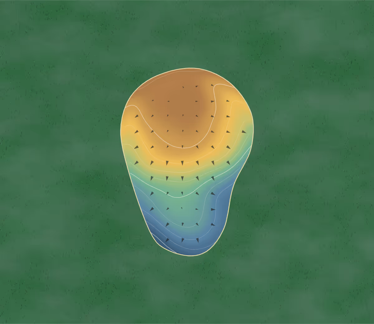 Green contour map of Cimarron County G. in Boise City, Oklahoma: 53 elevation contours at a 3-inch interval with fall-line arrows, traced from 1-meter lidar