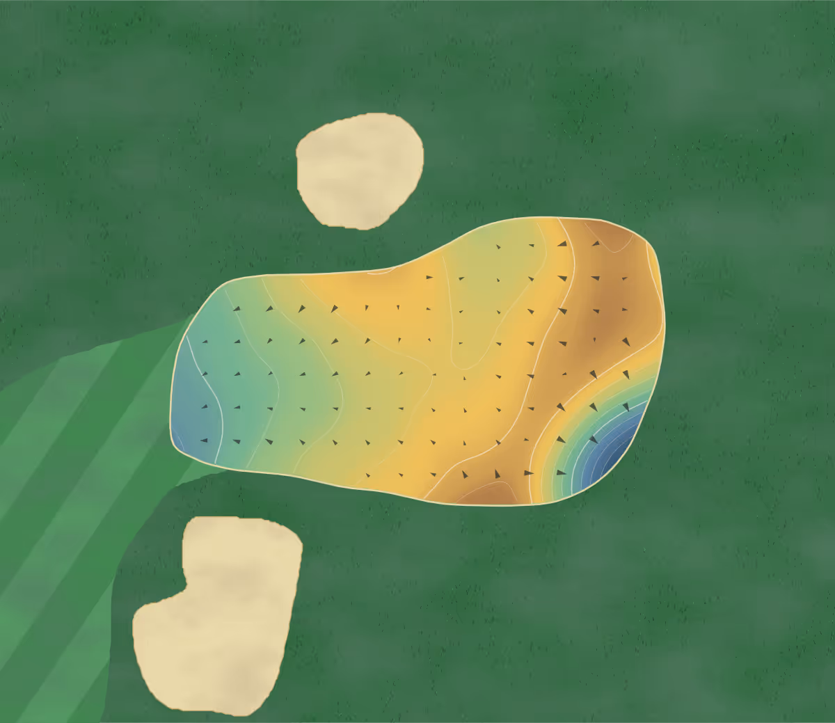 Green contour map of Club Snoqualmie in Snoqualmie, Washington — 179 elevation contours at a 3-inch interval with fall-line arrows, traced from 1-meter lidar
