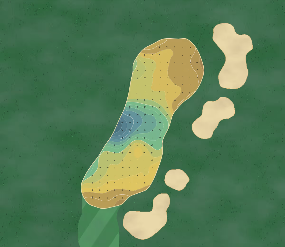 Green contour map of Cobblestone Creek in Victor, New York — 259 elevation contours at a 3-inch interval with fall-line arrows, traced from 1-meter lidar