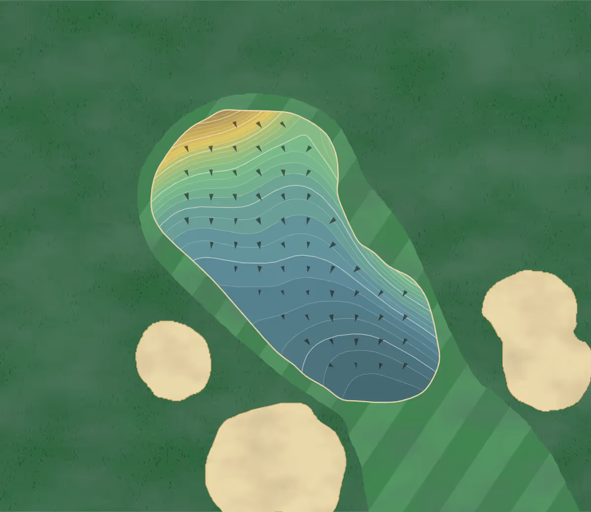 Green contour map of Colbert Hills in Manhattan, Kansas — 328 elevation contours at a 3-inch interval with fall-line arrows, traced from 1-meter lidar