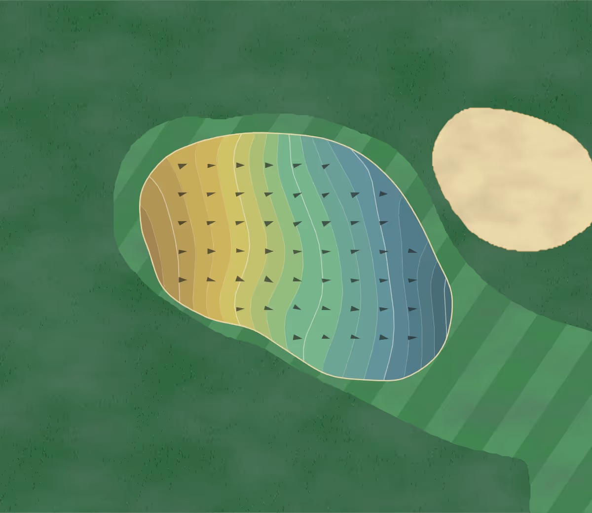 Green contour map of Conewango Valley in Warren, Pennsylvania — 216 elevation contours at a 3-inch interval with fall-line arrows, traced from 1-meter lidar