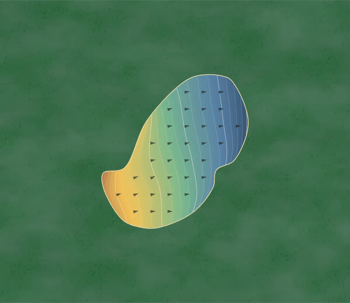 Green contour map of Connemara in Winchester, Kentucky: 201 elevation contours at a 3-inch interval with fall-line arrows, traced from 1-meter lidar