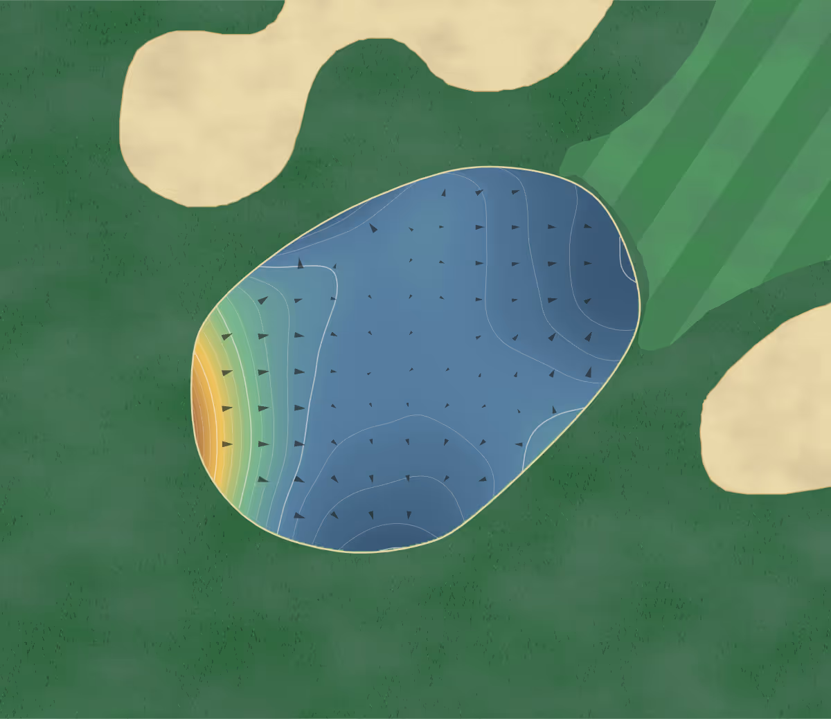Green contour map of Connoquenessing in Ellwood City, Pennsylvania — 213 elevation contours at a 3-inch interval with fall-line arrows, traced from 1-meter lidar