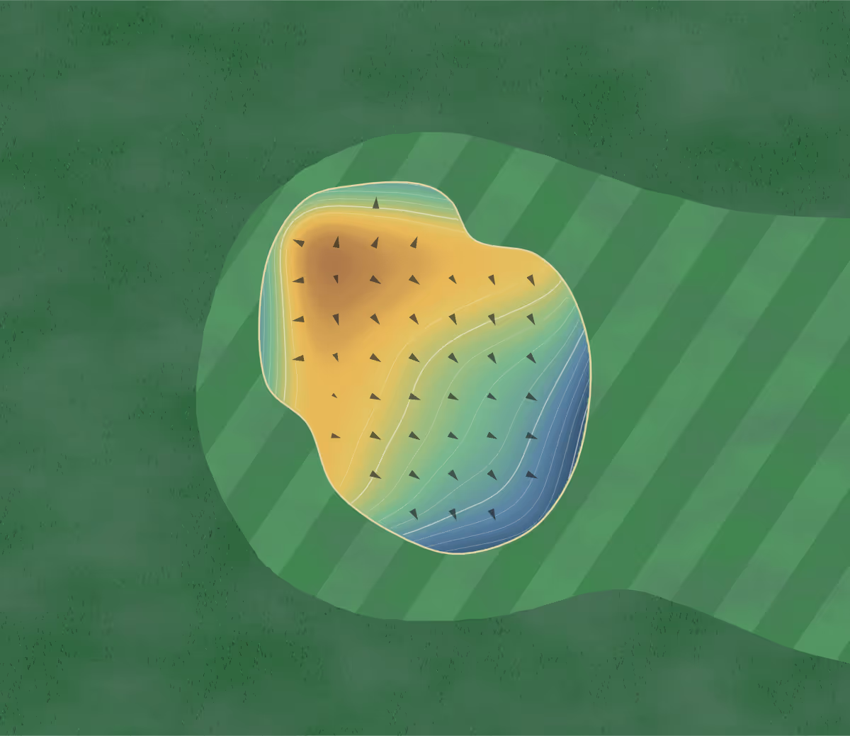 Green contour map of Correctionville in Correctionville, Iowa: 71 elevation contours at a 3-inch interval with fall-line arrows, traced from 1-meter lidar