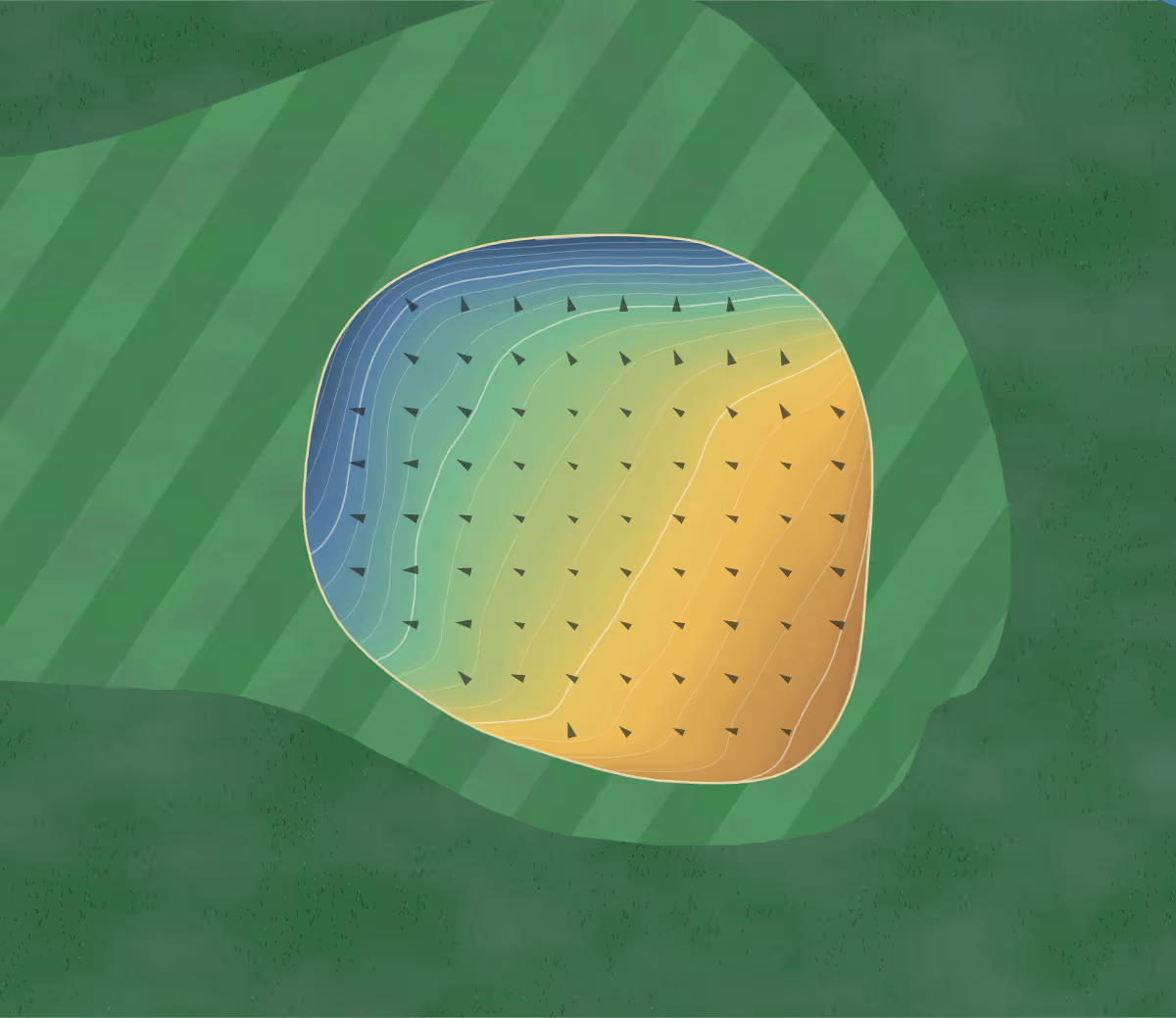 Green contour map of Mark in Mount Vernon, Indiana: 107 elevation contours at a 3-inch interval with fall-line arrows, traced from 1-meter lidar