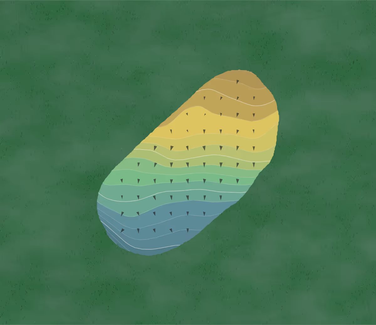 Green contour map of Coweta Club in Newnan, Georgia — 17 elevation contours at a 3-inch interval with fall-line arrows, traced from 1-meter lidar