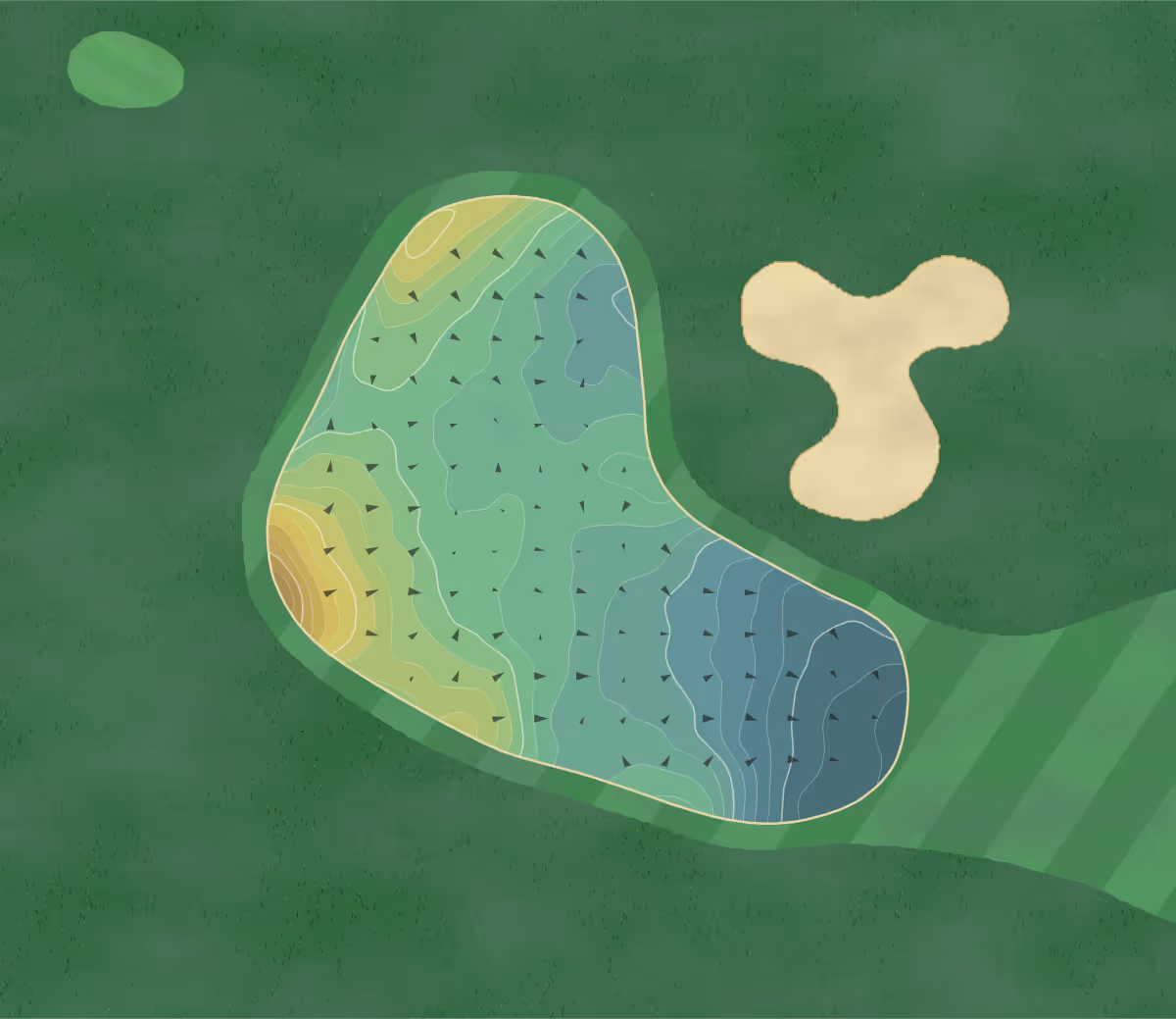 Green contour map of Coyote Moon in Truckee, California — 349 elevation contours at a 3-inch interval with fall-line arrows, traced from 1-meter lidar