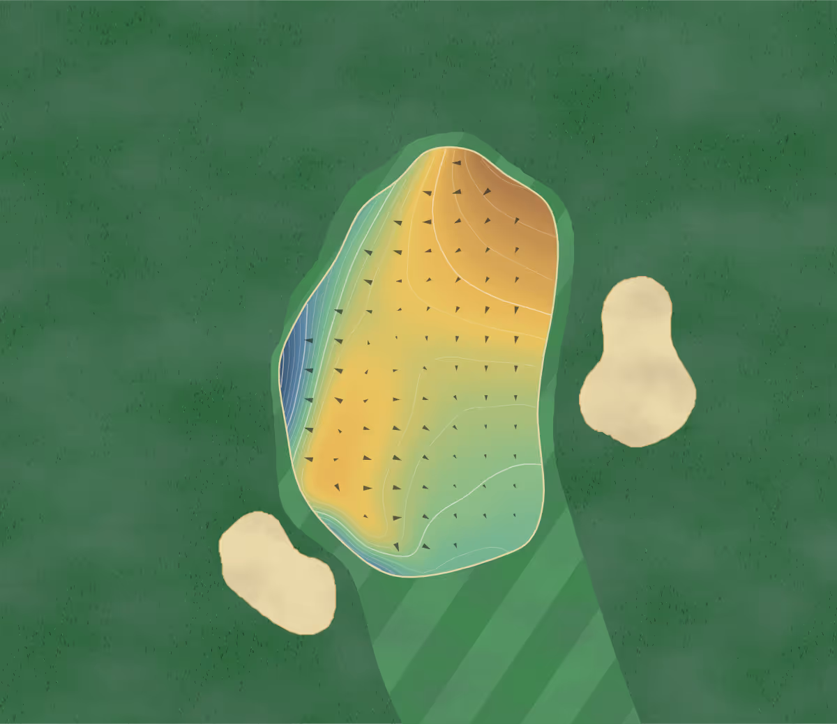 Green contour map of Crooked River in Terrabonne, Oregon — 184 elevation contours at a 3-inch interval with fall-line arrows, traced from 1-meter lidar
