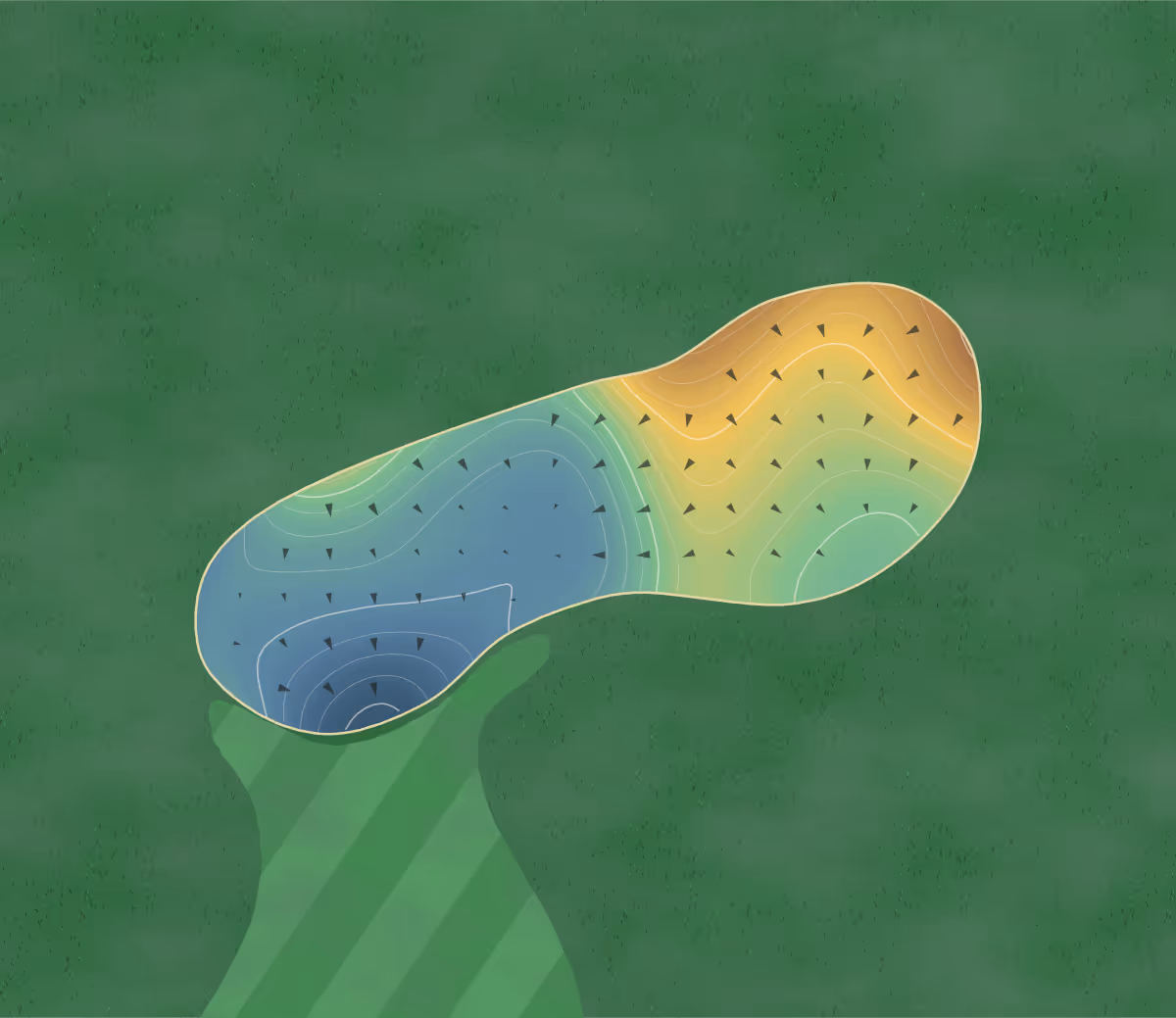 Green contour map of Crowfield in Goose Creek, South Carolina: 228 elevation contours at a 3-inch interval with fall-line arrows, traced from 1-meter lidar